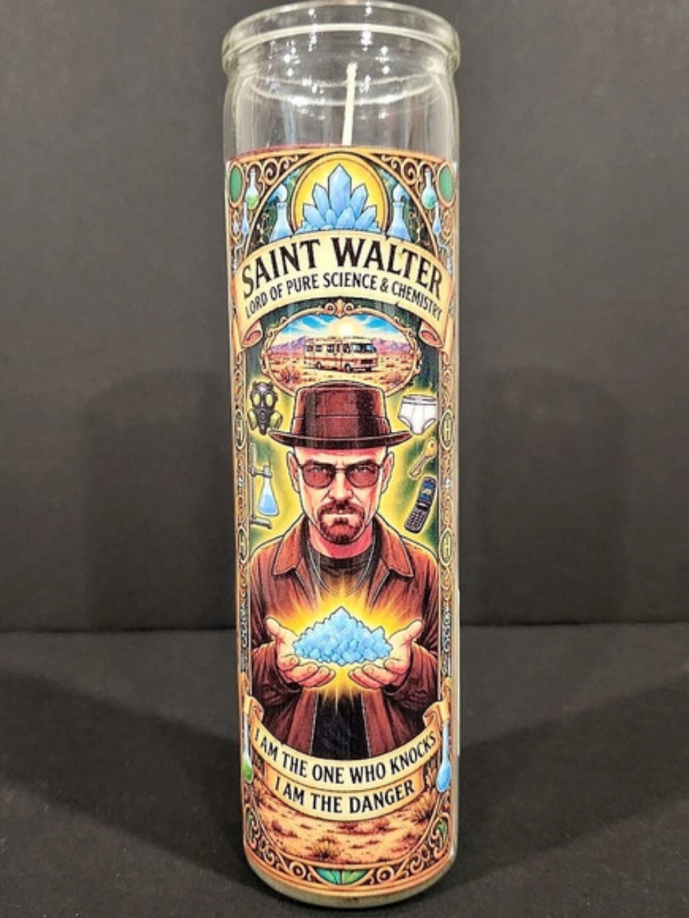 Breaking Bad Walter White Saint Candle - Heisenberg Pop Culture Gift